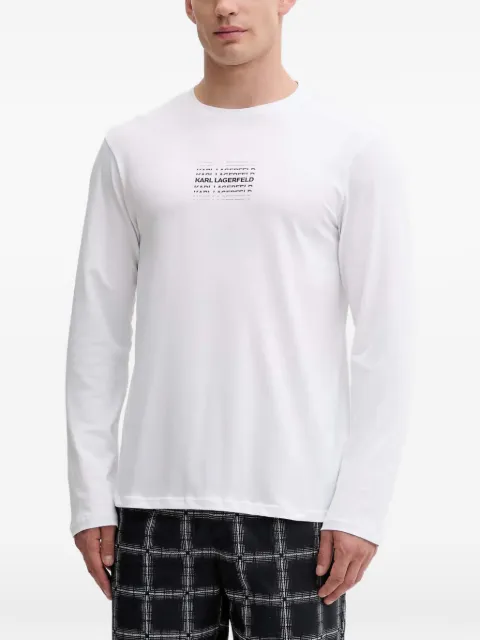 Karl Lagerfeld plaid pajamas set
