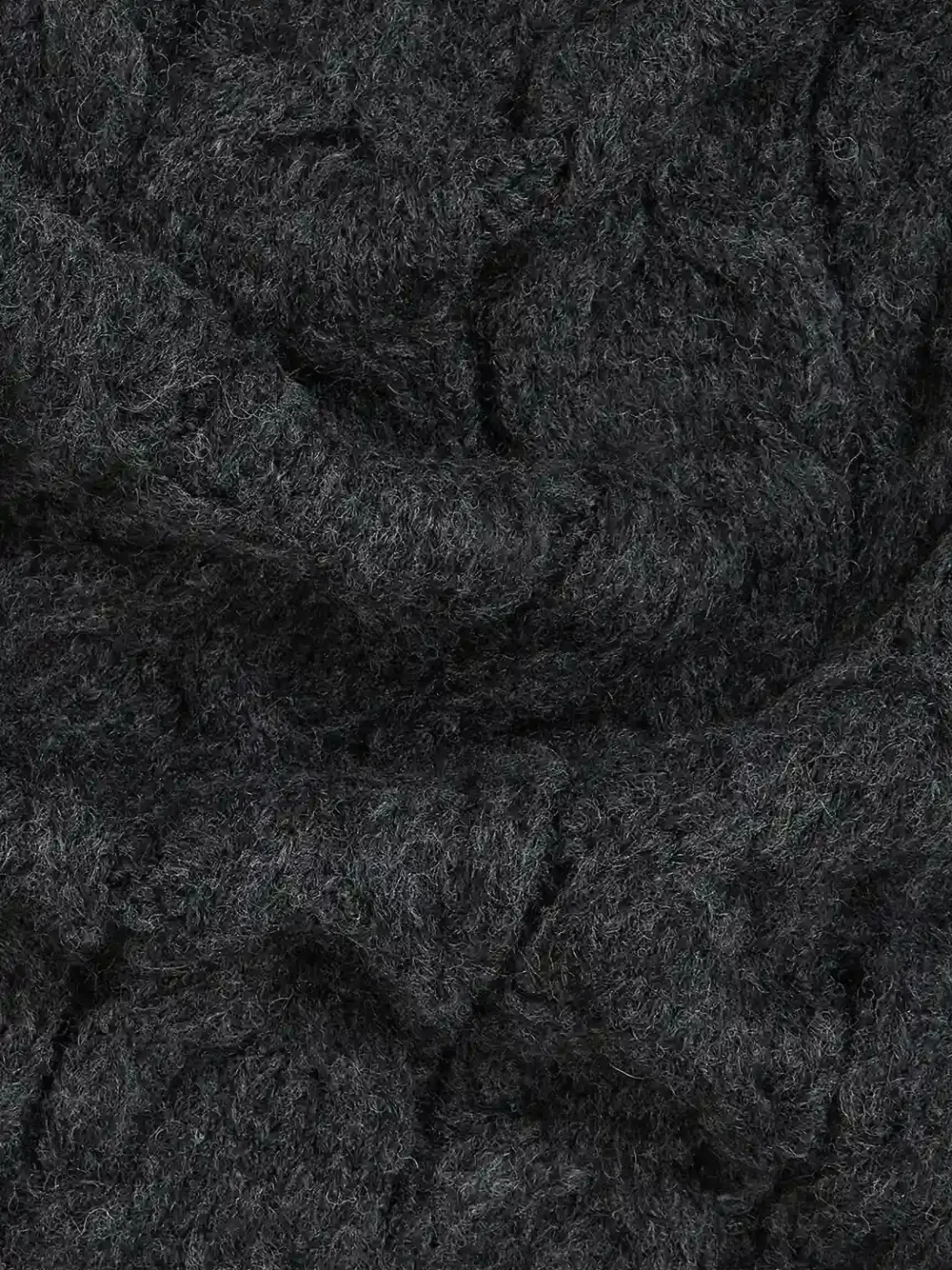 Karl Lagerfeld Kabelgebreide sjaal met logo Grijs