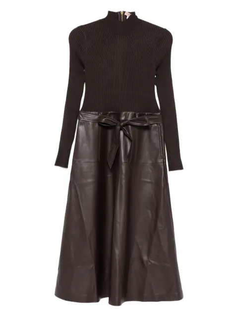 TWINSET vestido manga larga con cinturón