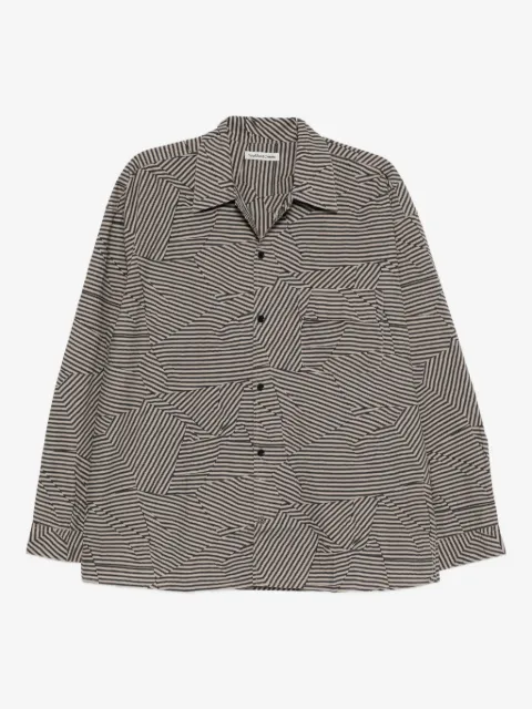 YMC camisa con rayas estampadas