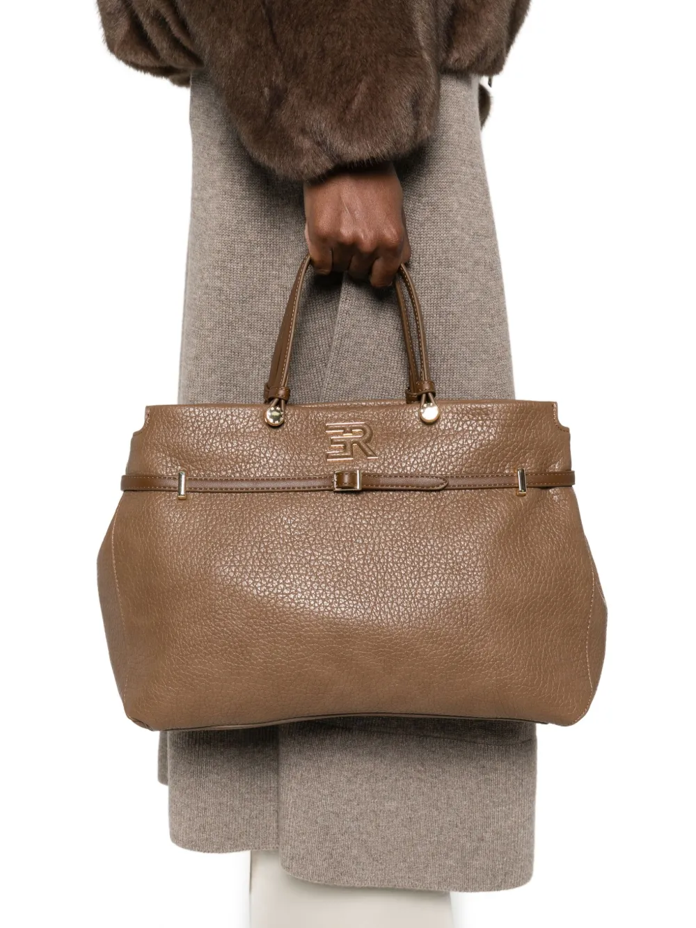 Ermanno Scervino Heuptas met logoplakkaat - Bruin