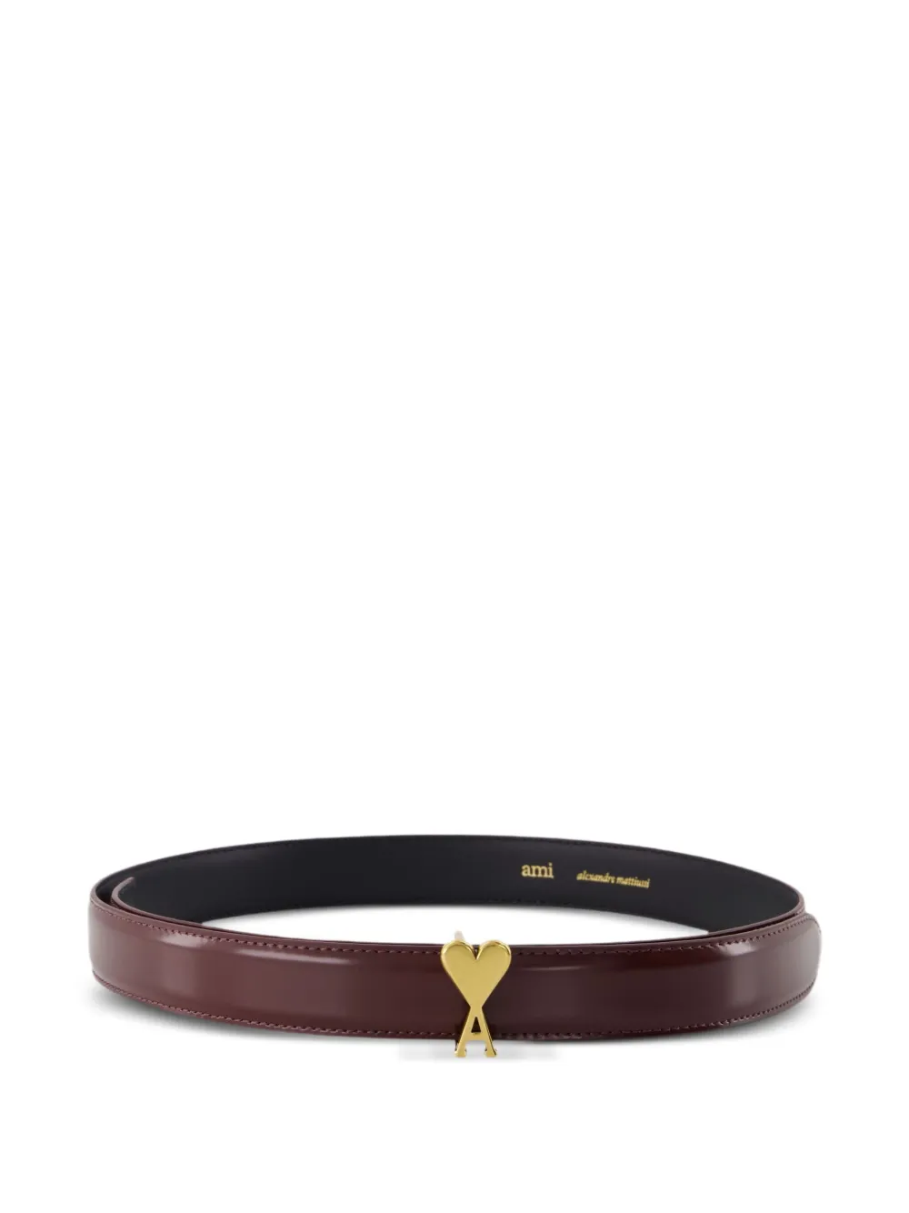 AMI Paris logo-buckle belt | Brown | Image 1