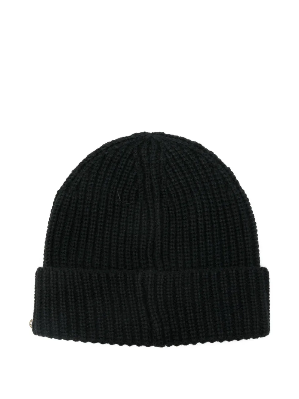 Liu Jo Kids embellished logo-plaque beanie - Zwart