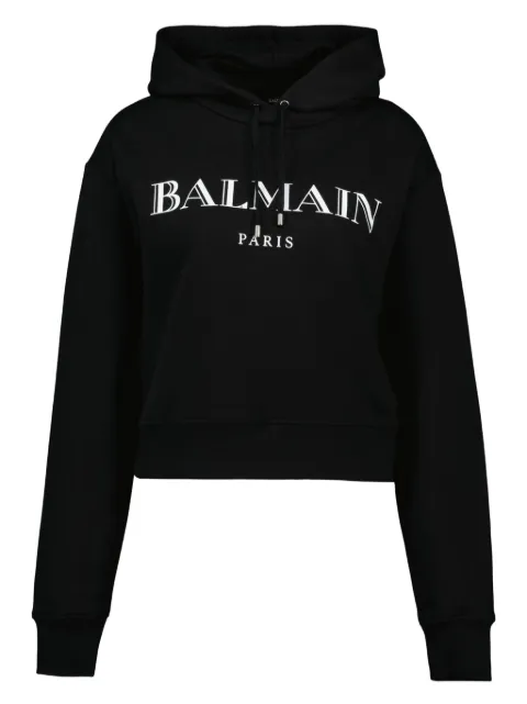 Balmain logo-print hoodie