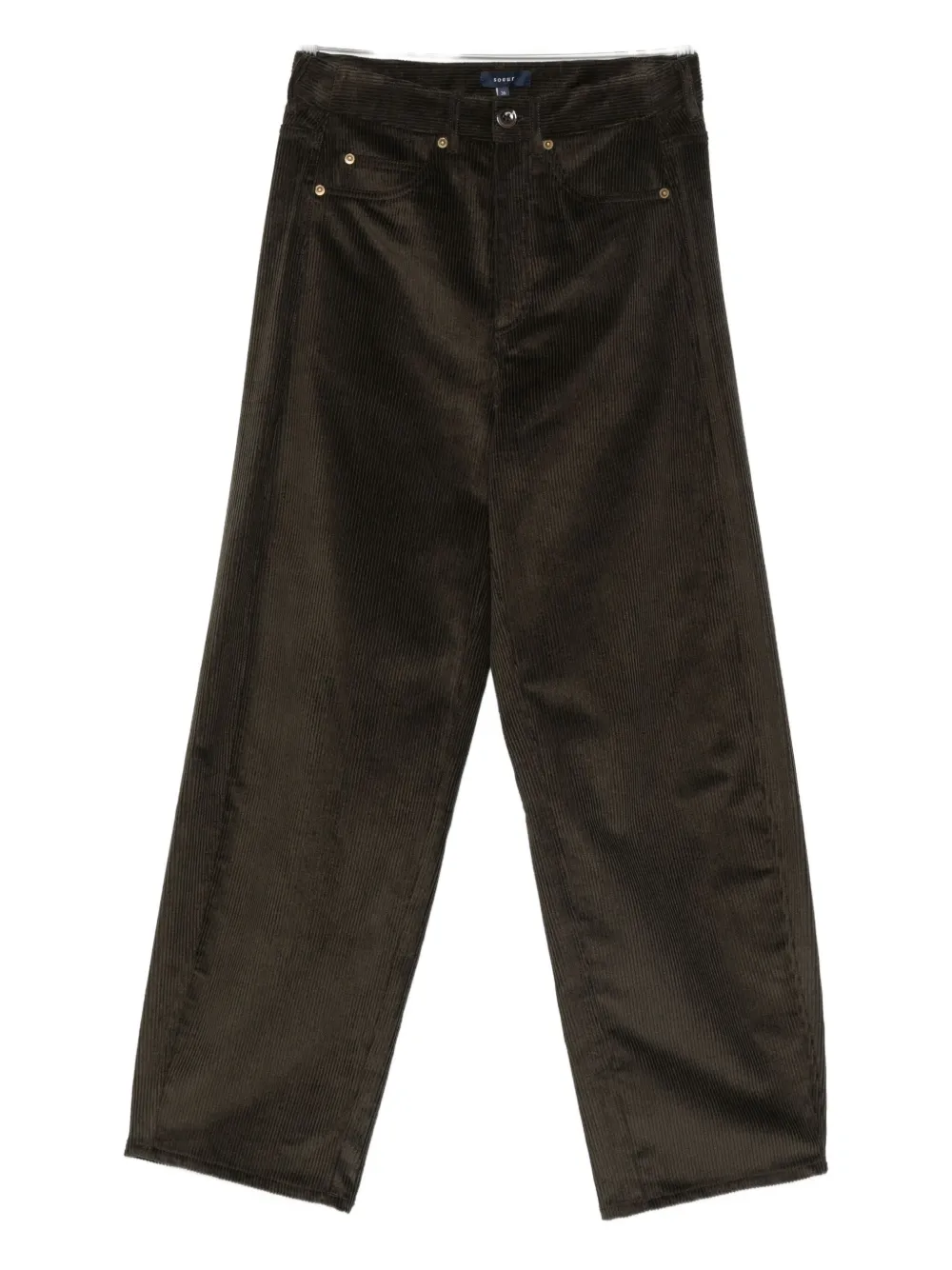 Soeur corduroy straight-leg trousers | Brown | Image 1