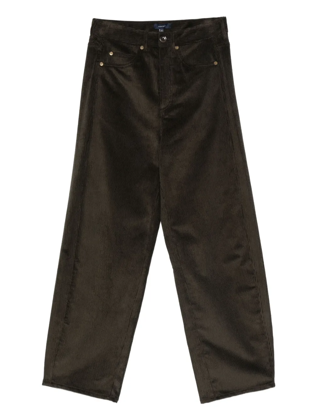 Soeur corduroy straight-leg trousers | Brown | Image 1