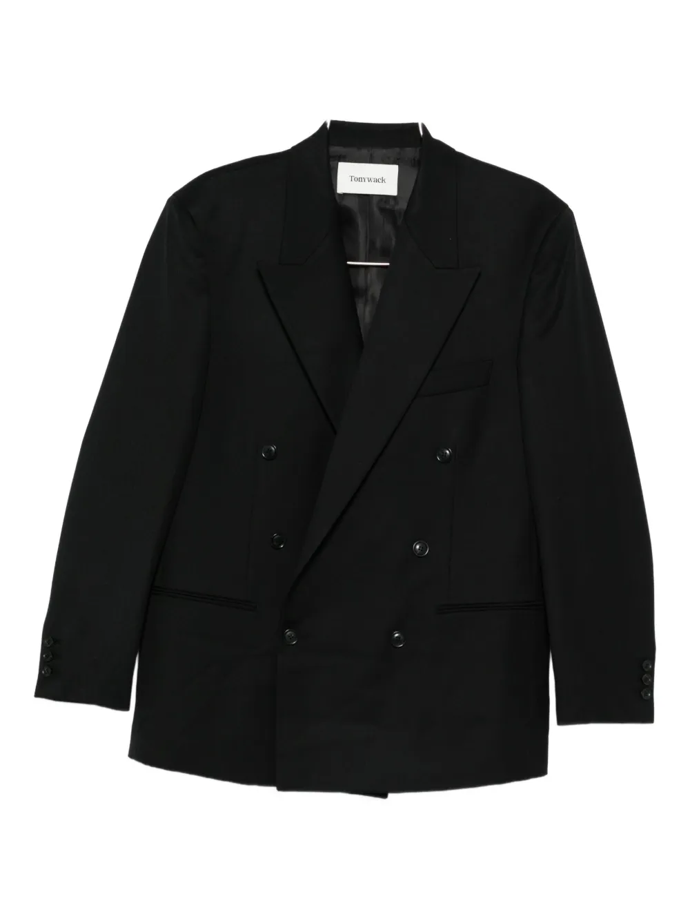 Tonywack Double-breasted Jacket In Black