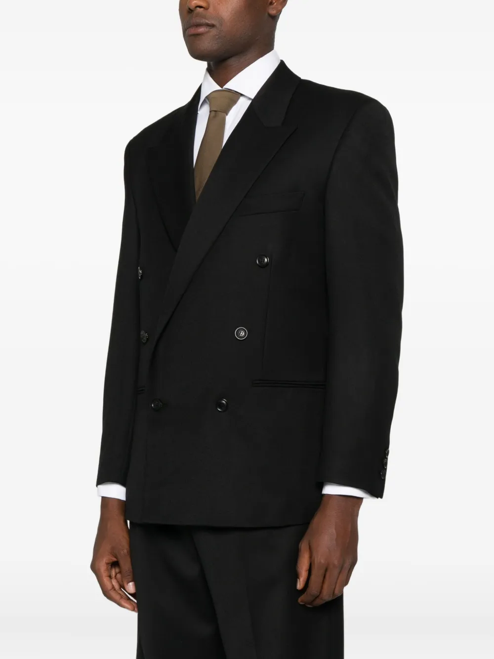 Tonywack Double-breasted Jacket In Black