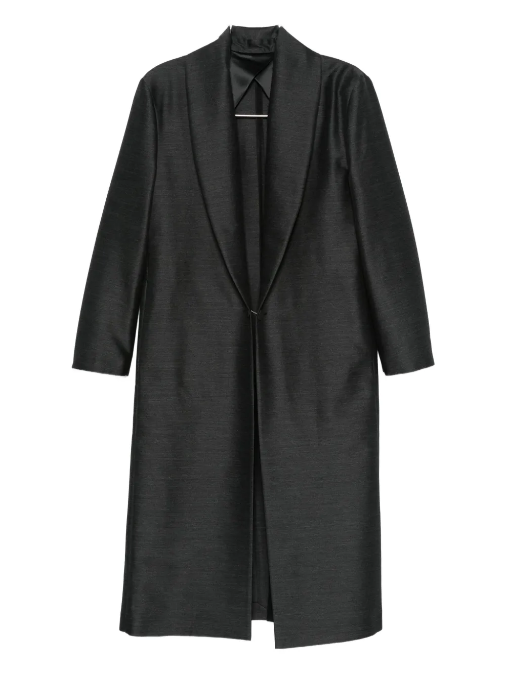 Alberta Ferretti Shawl-lapel Coat In Black