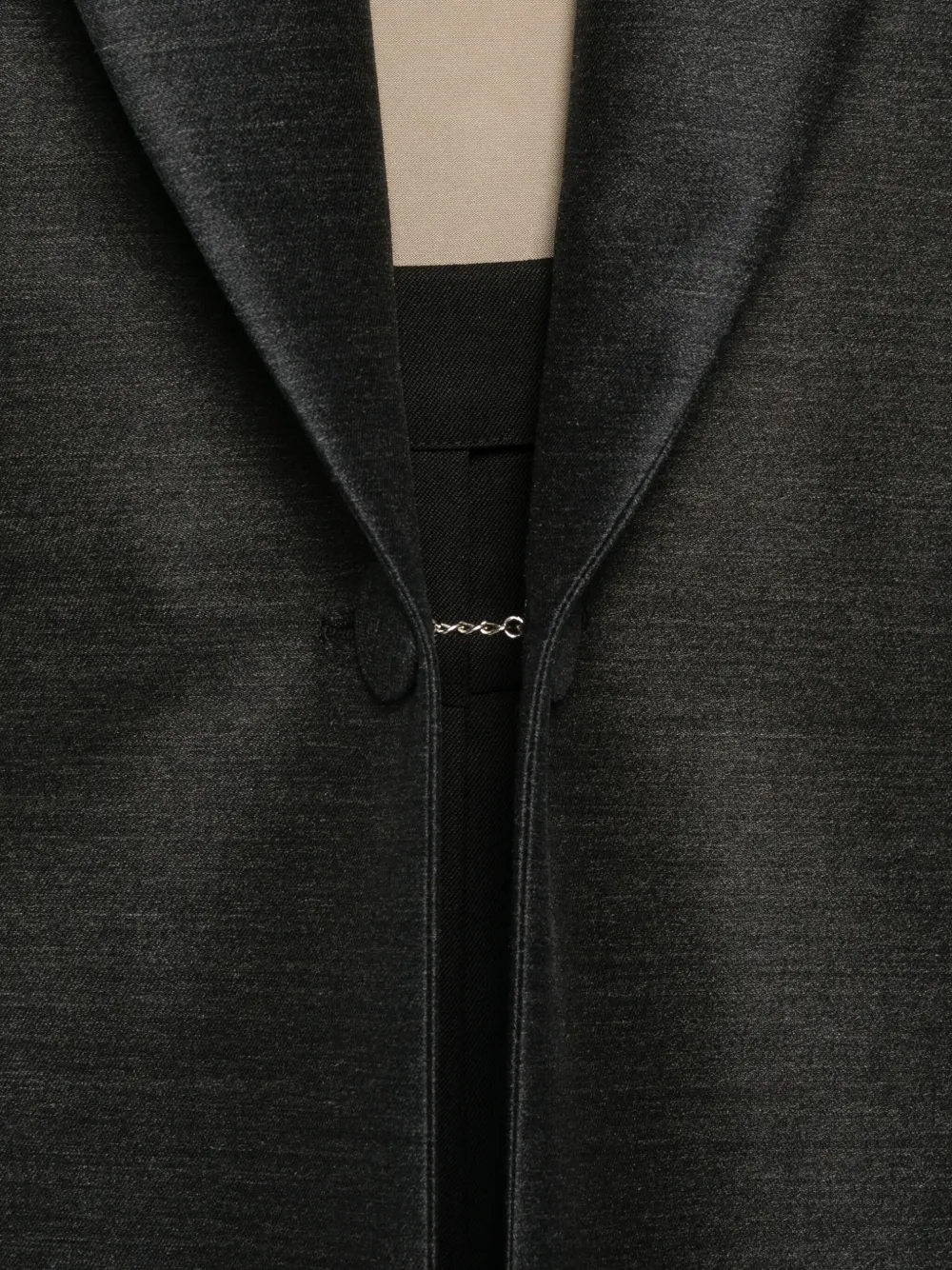Alberta Ferretti Shawl-lapel Coat In Black