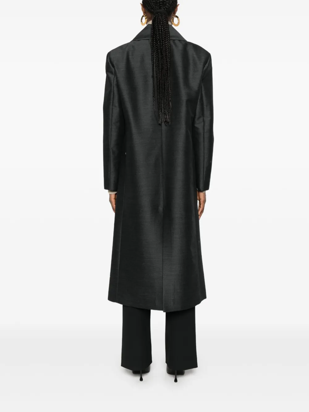 Alberta Ferretti Jas met sjaalrevers Zwart