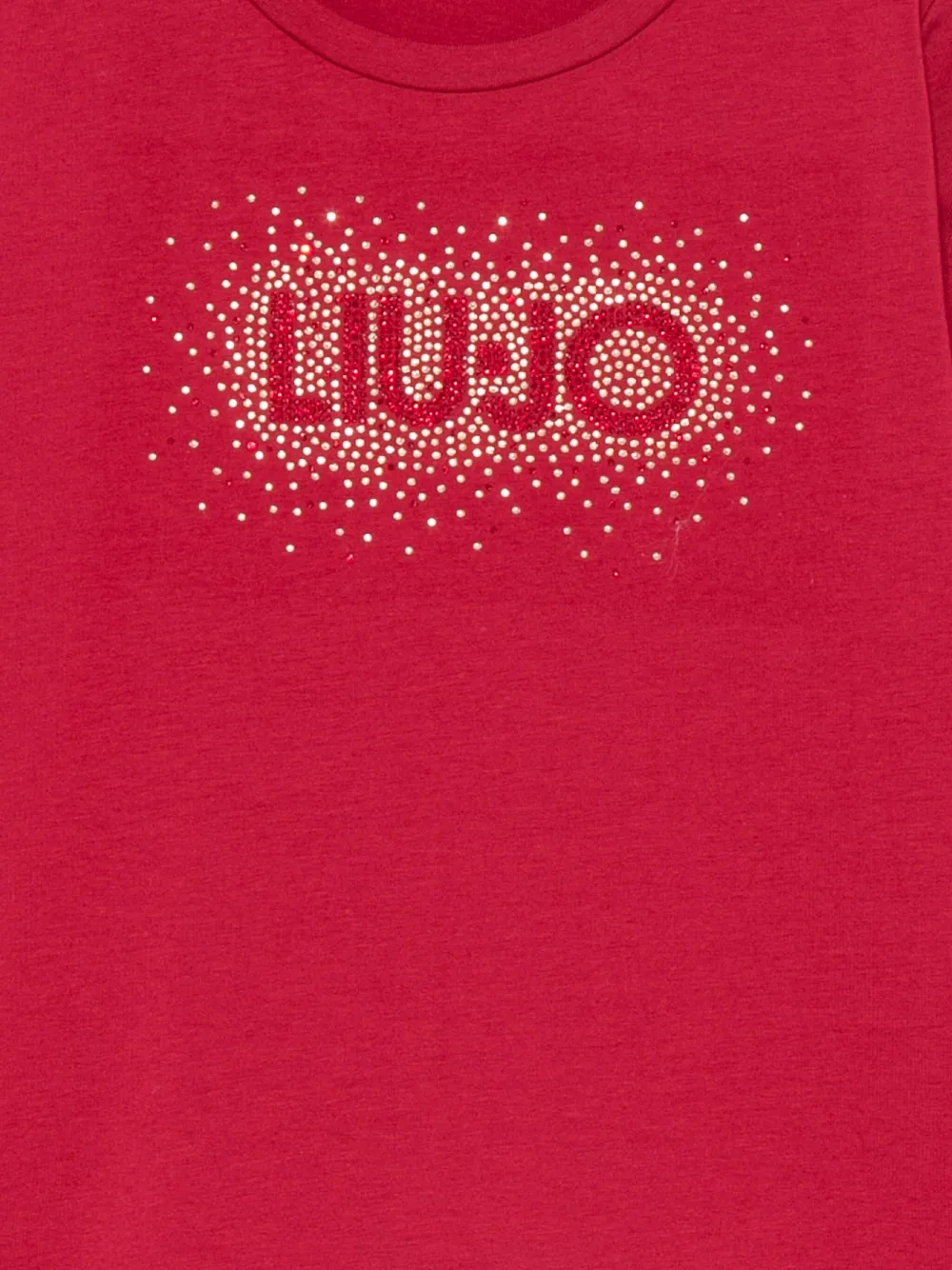 Liu •jo Logo-detail Long-sleeve T-shirt In Red