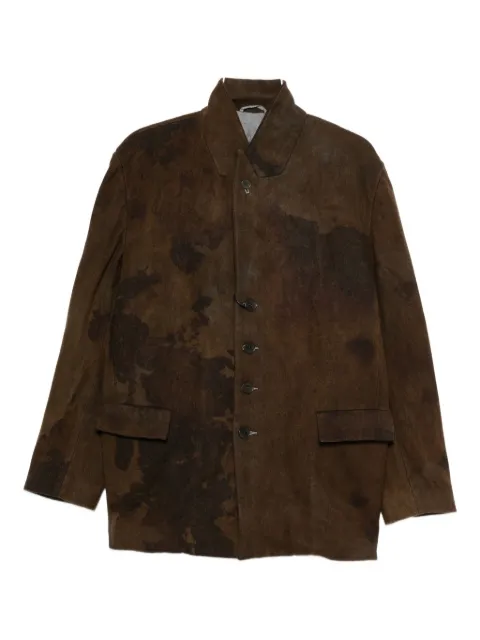 K'ANG flap-pocket buttoned jacket