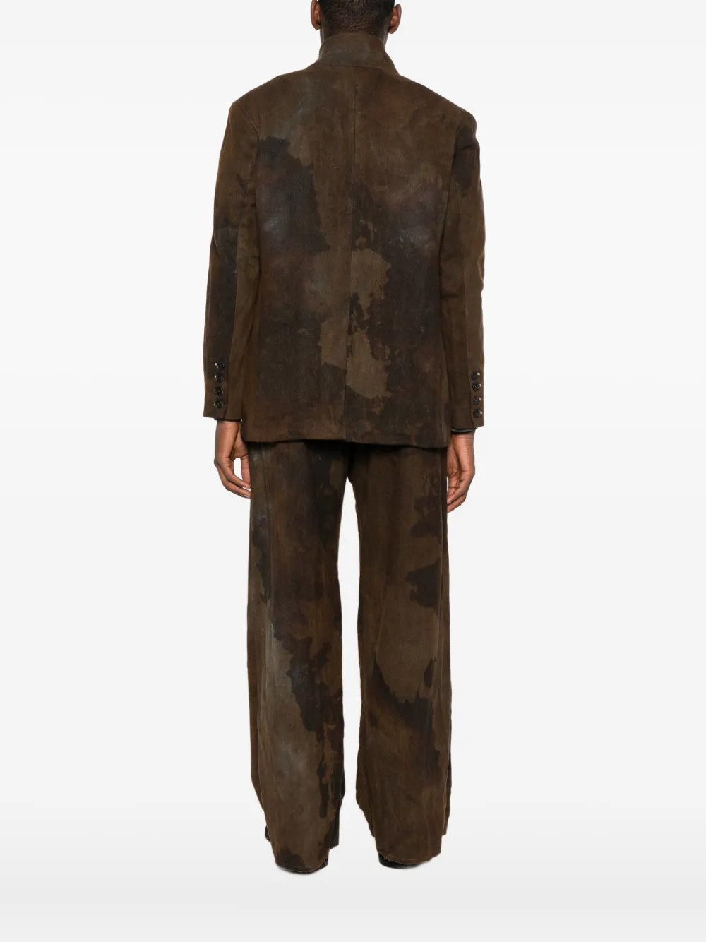 K'ang Flap-pocket Buttoned Jacket In Brown