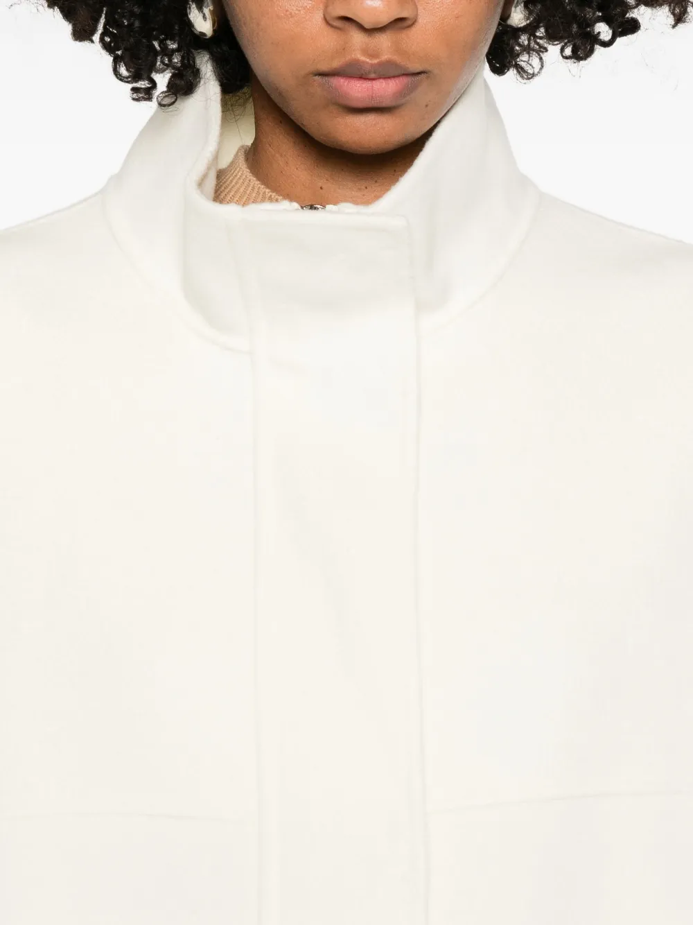 High-Neck Panelled Jacket