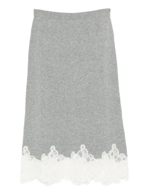 Fabiana Filippi lace-trimmed pencil skirt