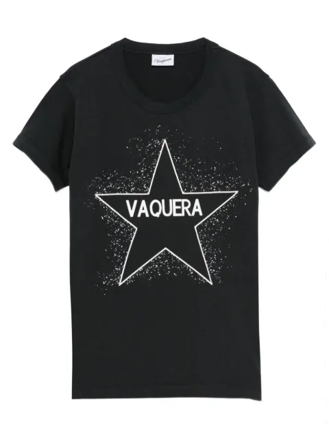 Vaquera playera con estrellas estampadas