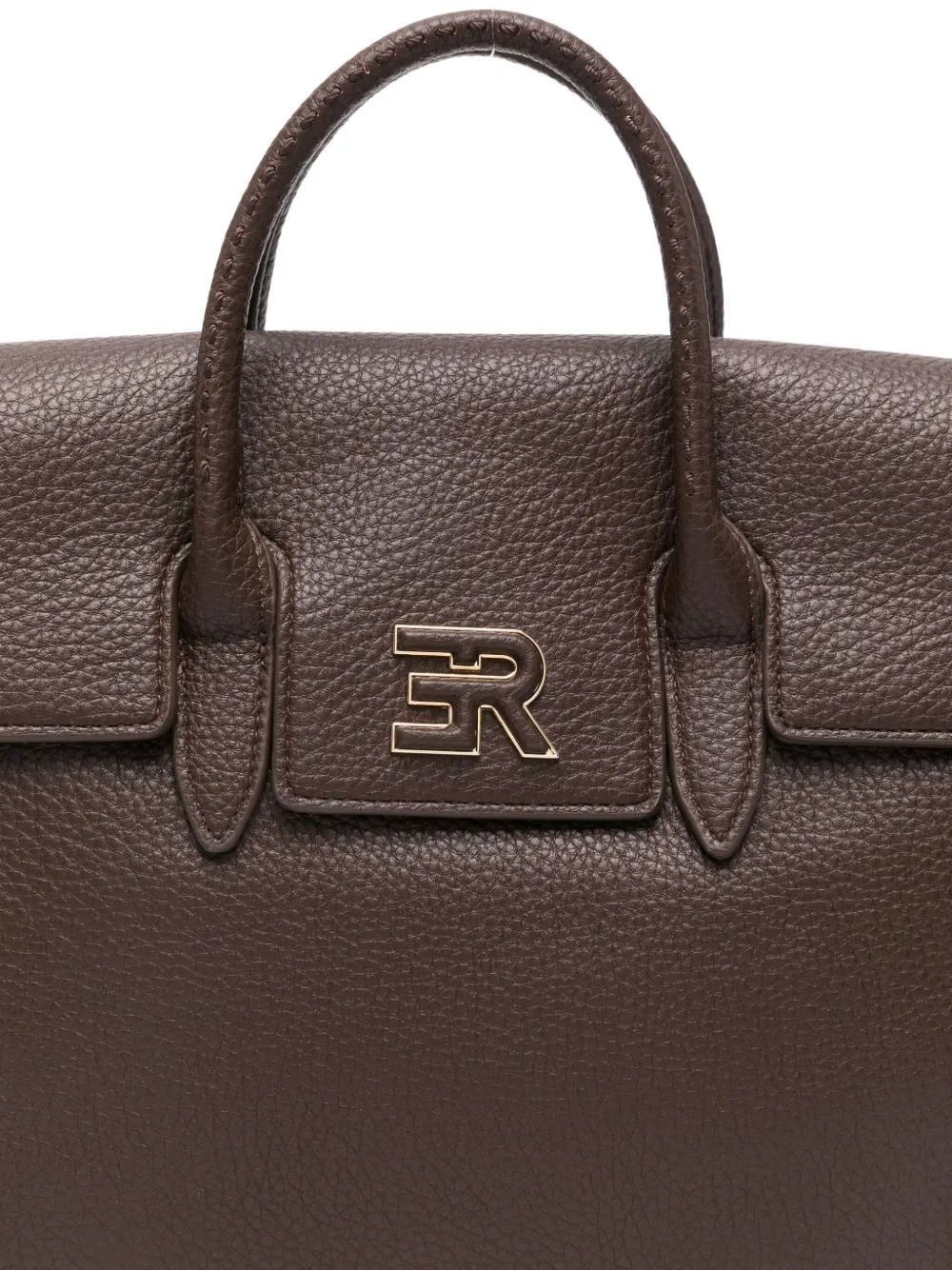 Ermanno Scervino Logo-plaque Top-handles Tote Bag In Brown