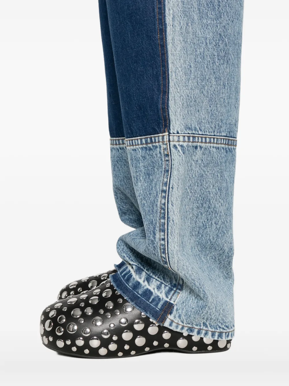 Co Denim overall met patchwork Blauw