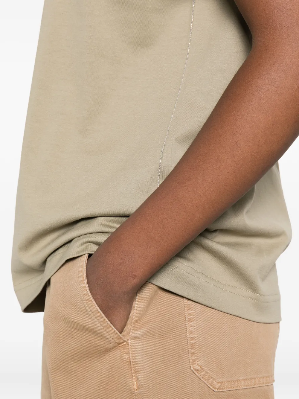 Fabiana Filippi T-shirt met ronde hals Beige