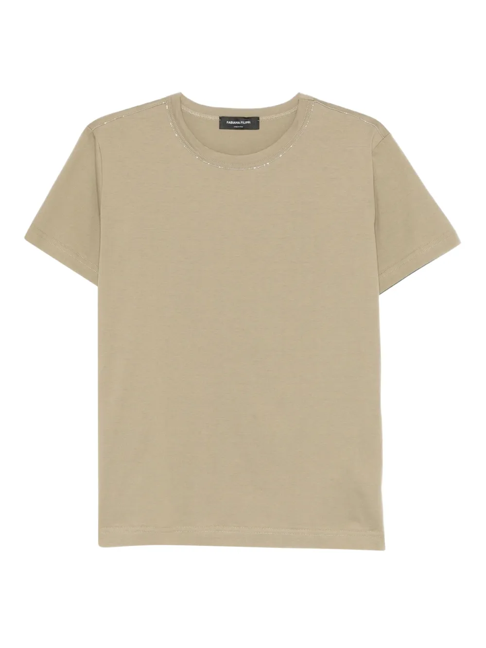 Fabiana Filippi crew-neck t-shirt - Nude