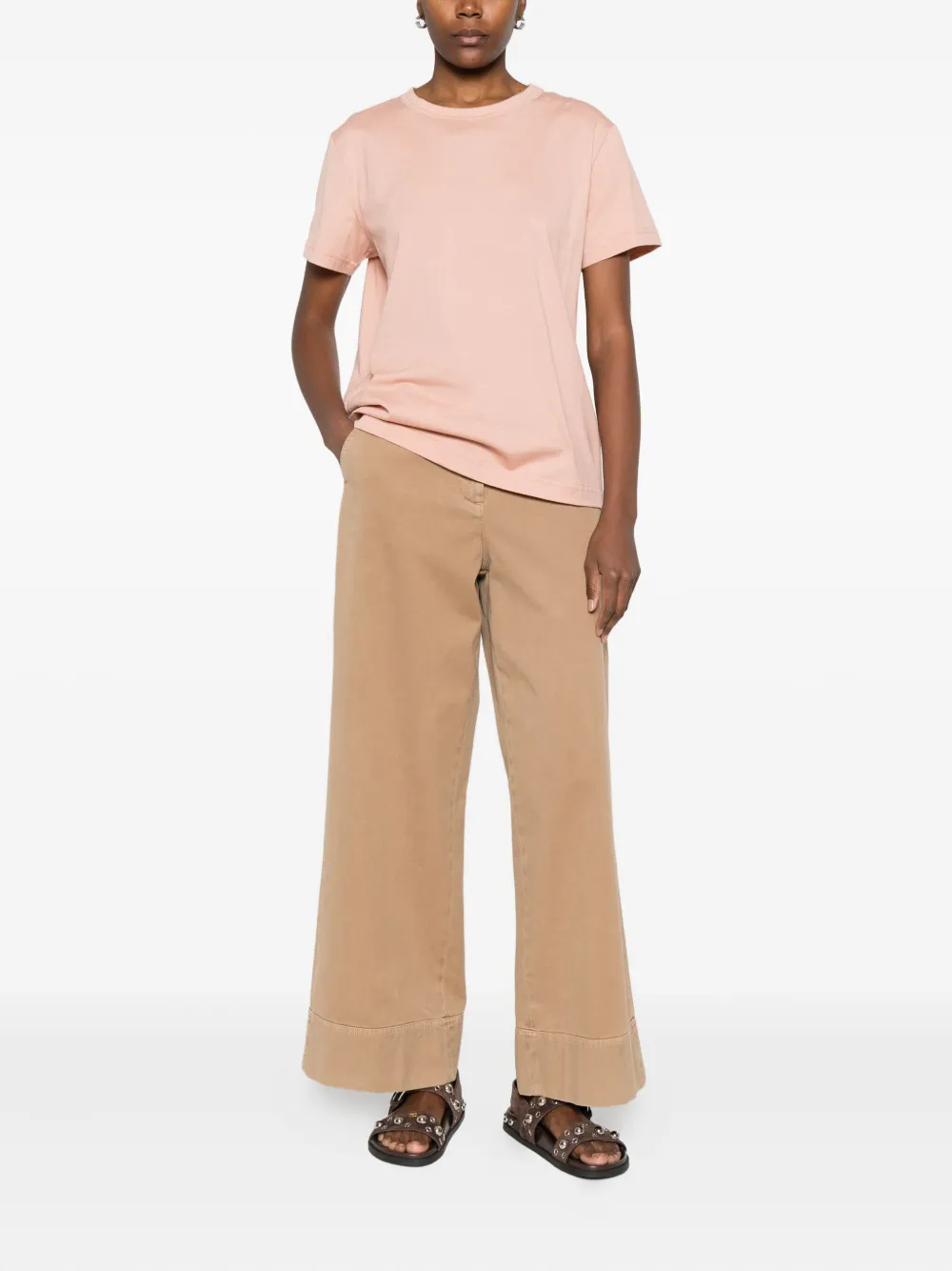 Fabiana Filippi Katoenen T-shirt Roze