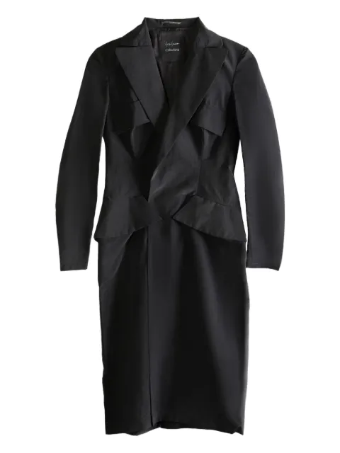 Yohji Yamamoto notched lapel dress