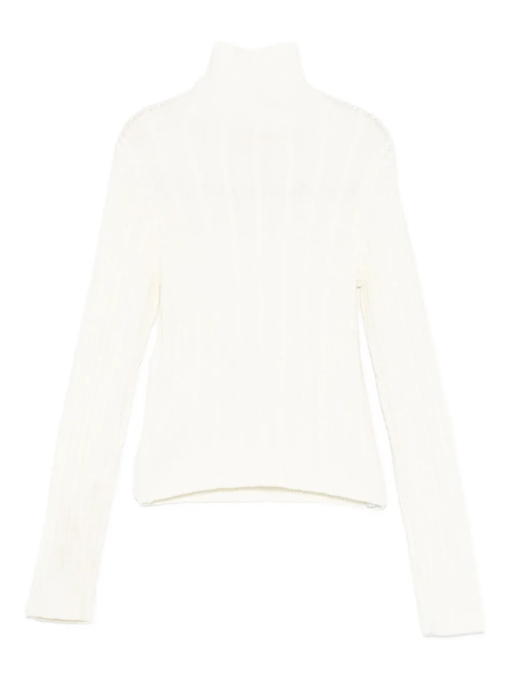 Liu •jo Cable-knit Sweater In White