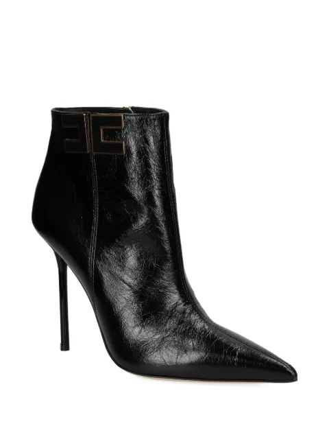 Elisabetta Franchi logo-plaque heeled boots