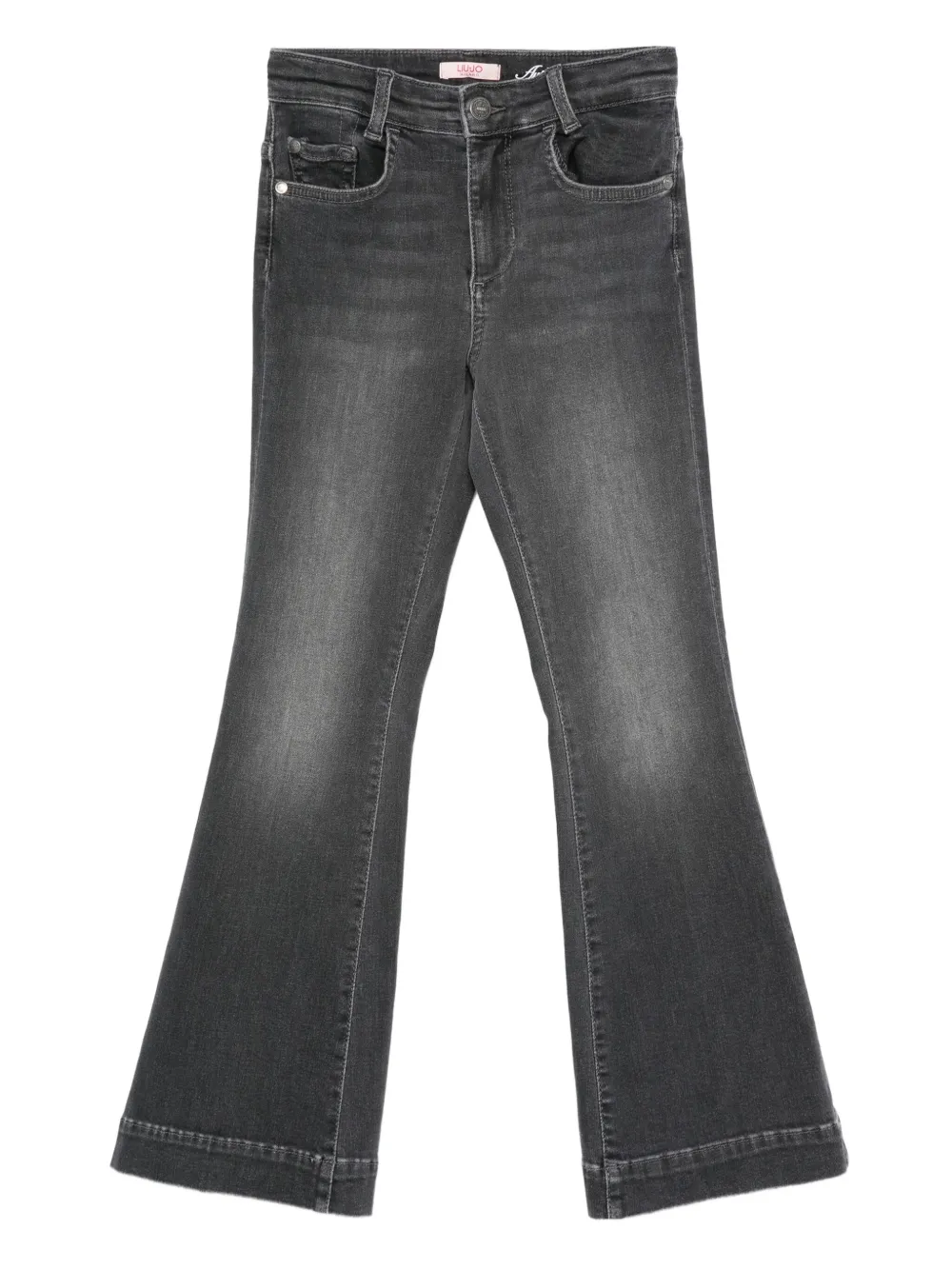Liu •jo Five-pocket Flared Jeans In Gray