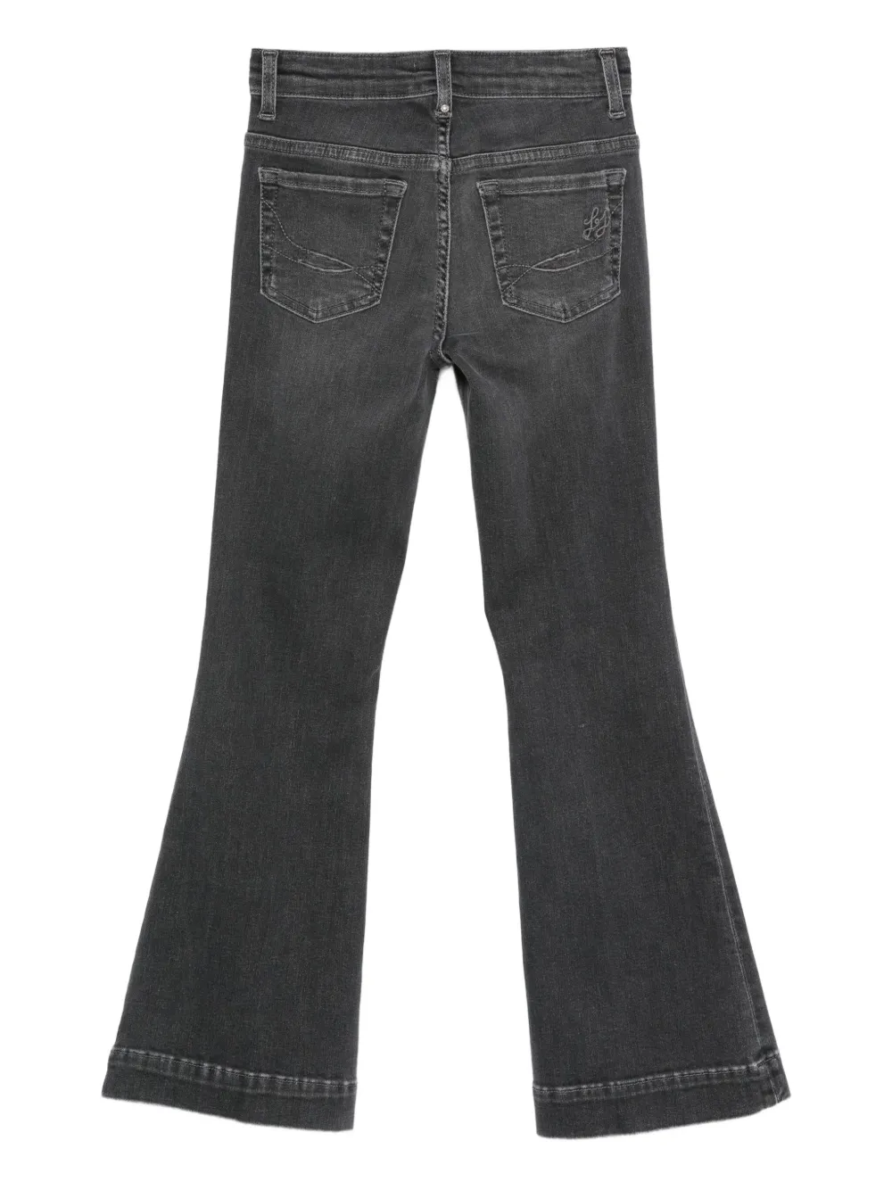 Liu •jo Five-pocket Flared Jeans In Gray
