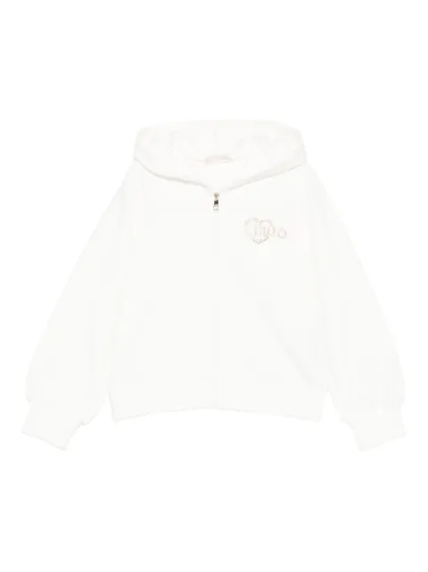Liu Jo Kids embellished-logo hoodie