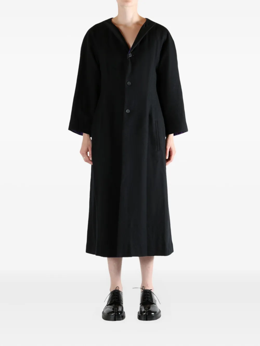 Yohji Yamamoto buttoned coat | Single Breasted Coats | Image 2