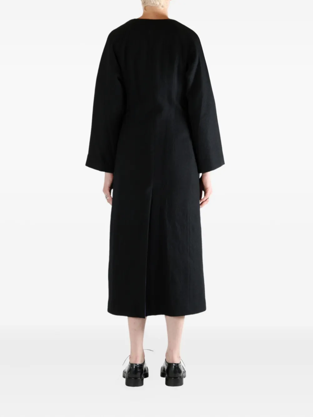 Yohji Yamamoto Jas met knopen Zwart