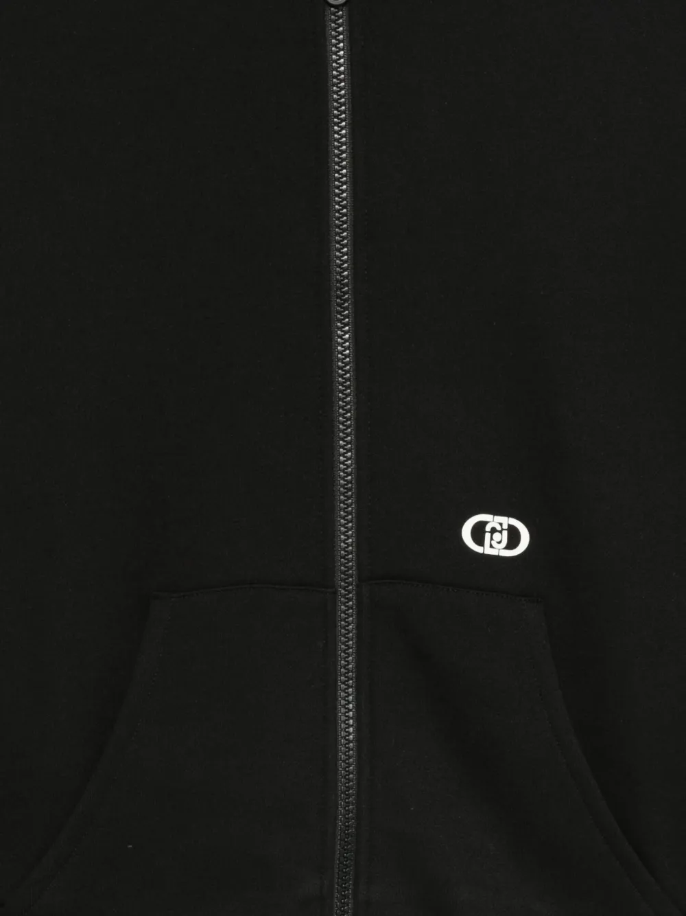 Liu •jo Zip-up Hoodie In Black