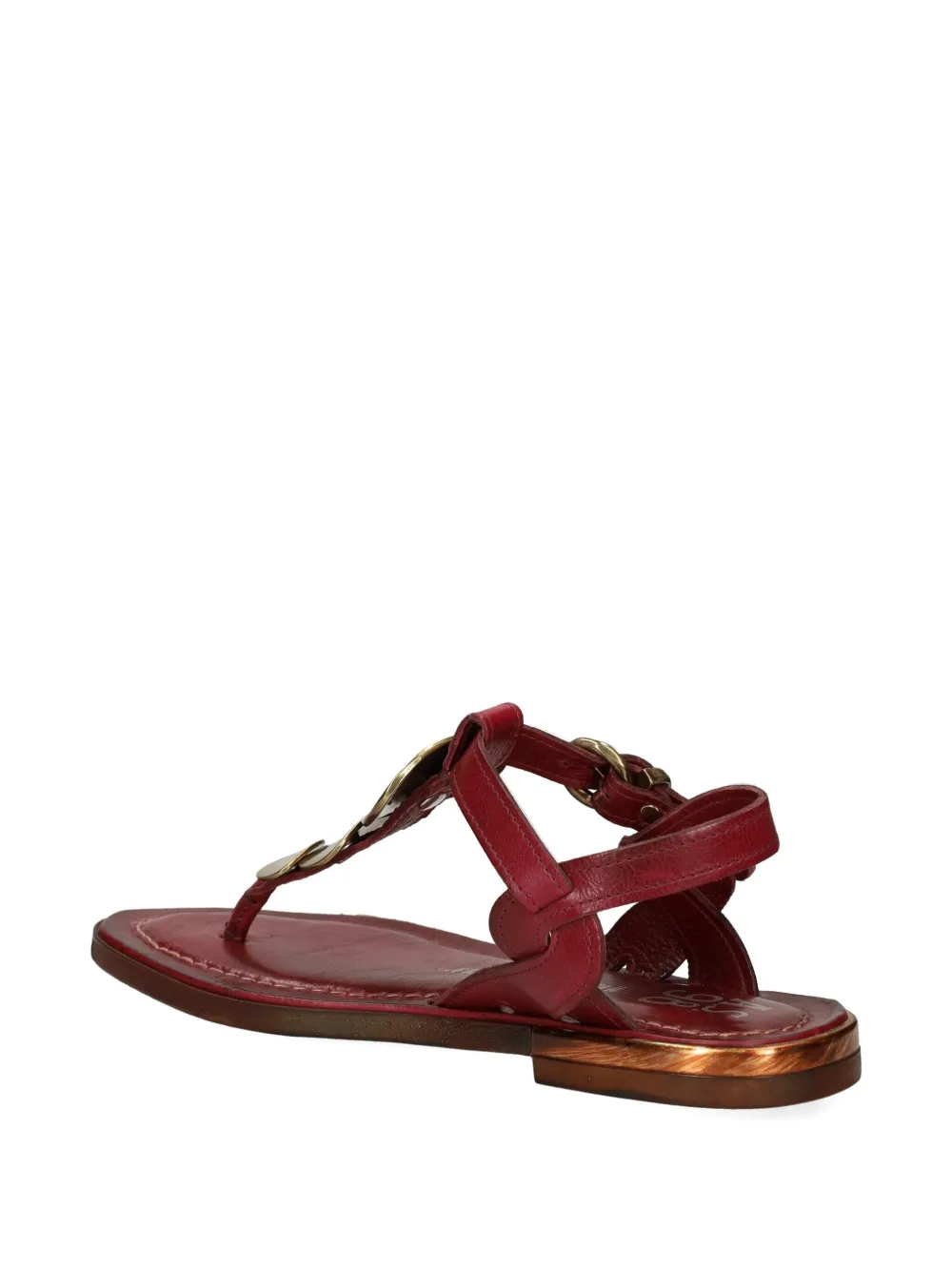 As98 Embellished Sandals In Red