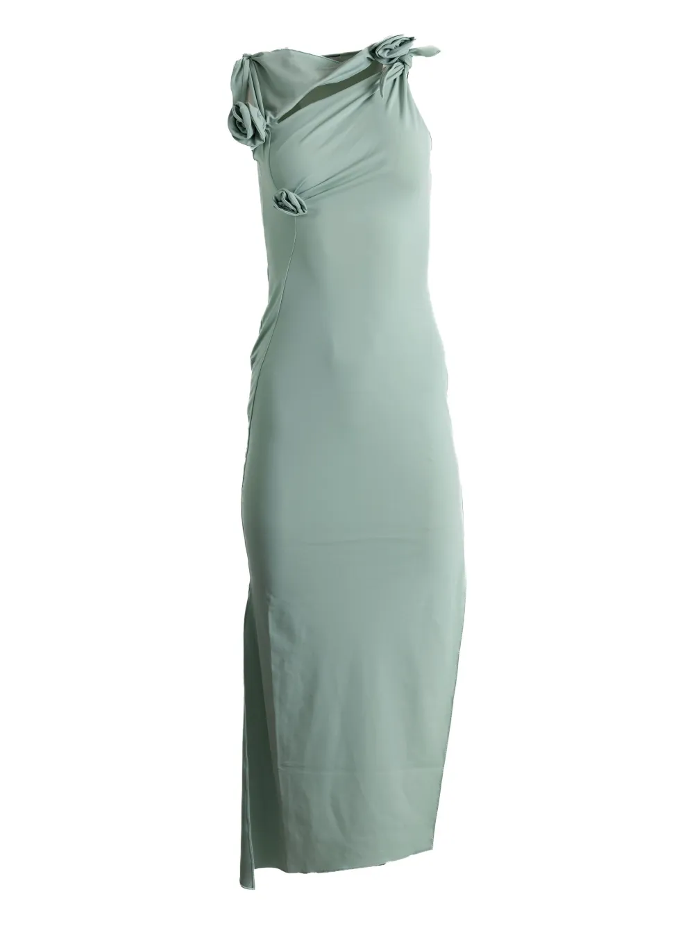 Coperni vestido midi con detalle de flores | verde | Image 1