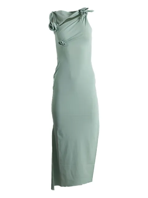 Coperni vestido midi con detalle de flores