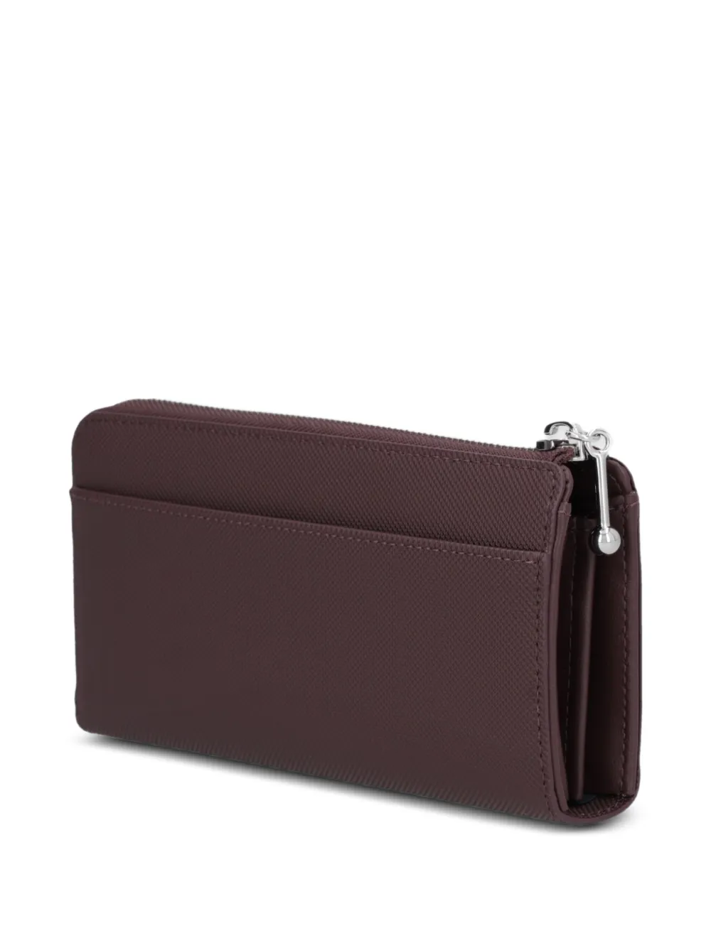  Lacoste Logo-plaque Zipped Wallet - Brown 