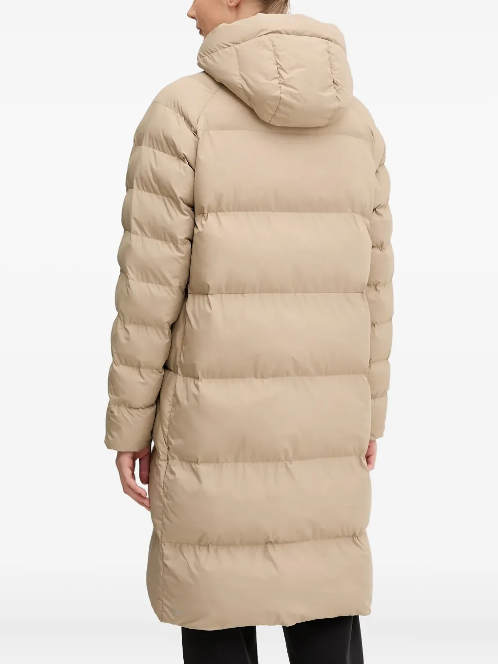 PUMA Donsjack met logodetail en capuchon Beige