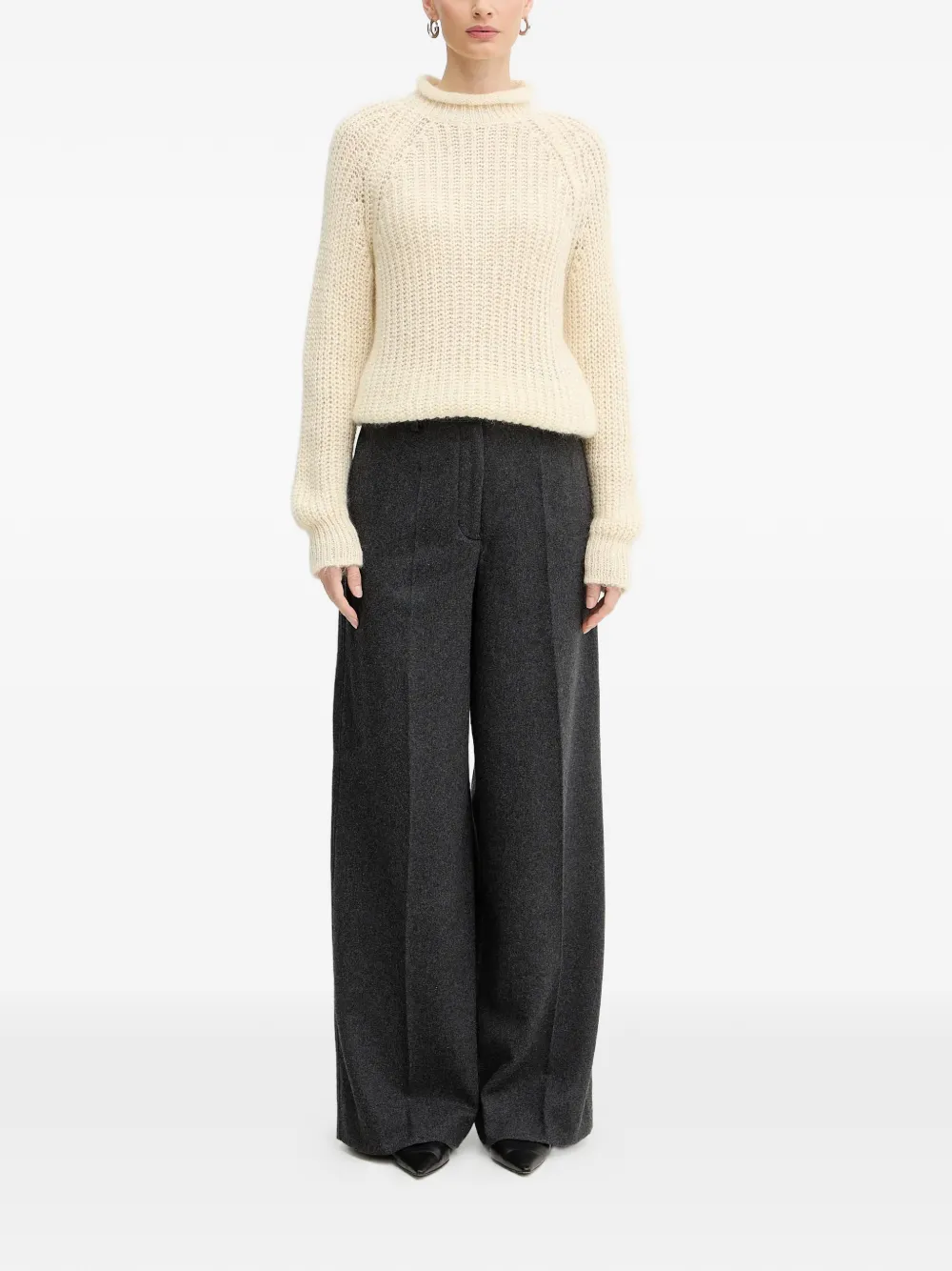  Luisa Spagnoli Roll-neck Long-sleeve Jumper - Neutrals 