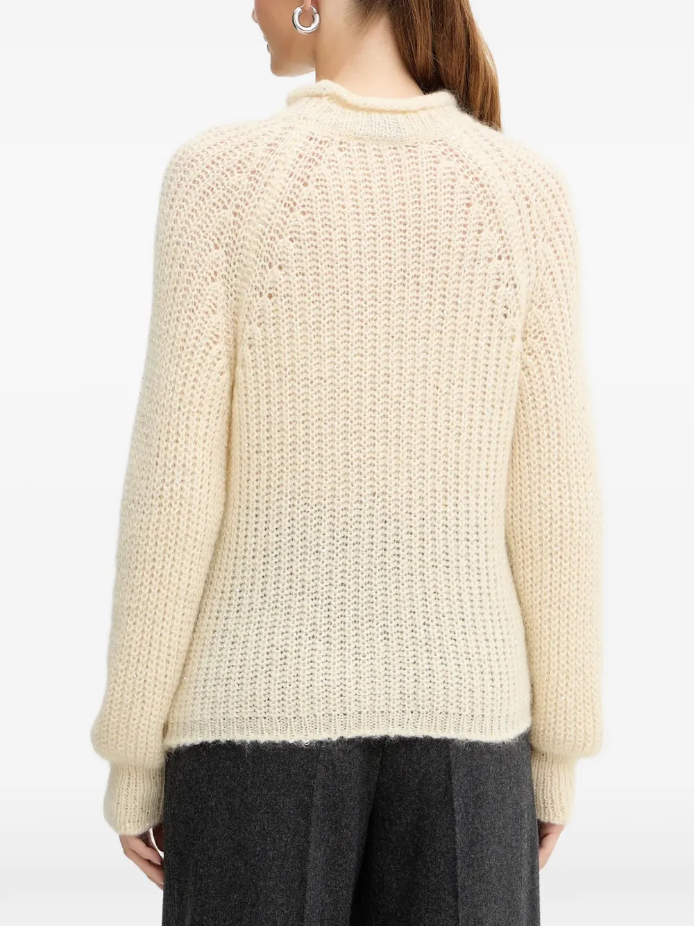  Luisa Spagnoli Roll-neck Long-sleeve Jumper - Neutrals 