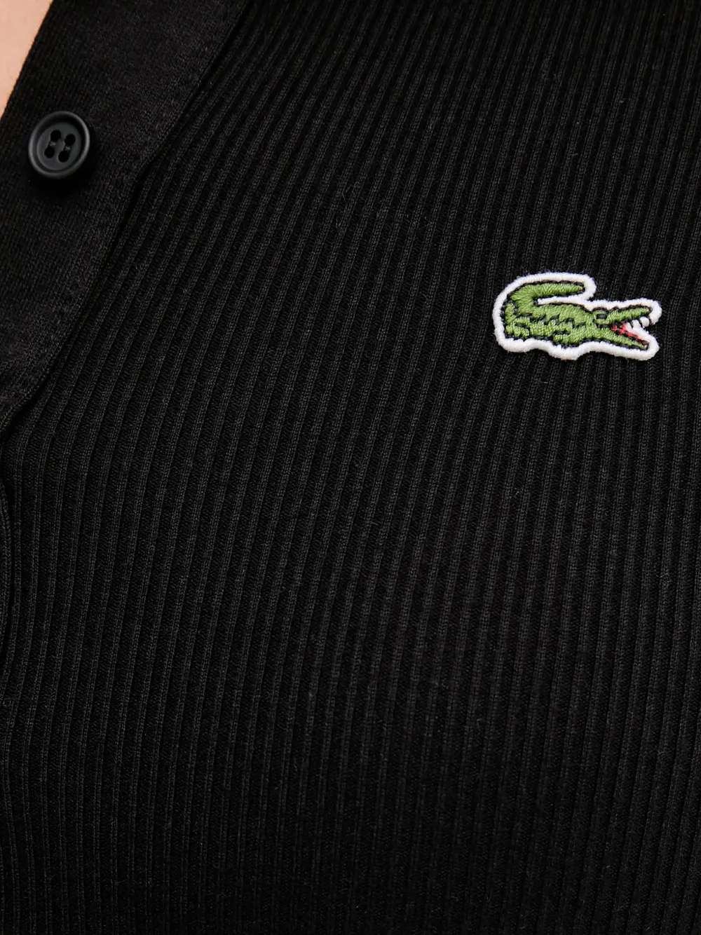 Lacoste Poloshirt met lange mouwen Zwart
