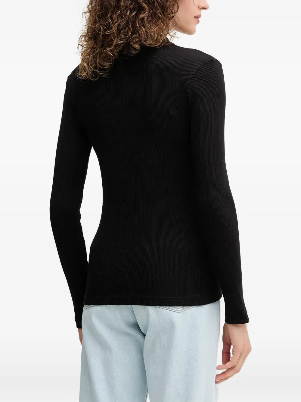 Lacoste Poloshirt met lange mouwen Zwart