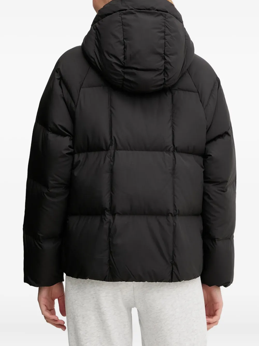 PUMA Jack met logodetail en capuchon Zwart