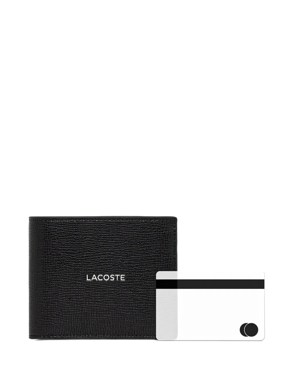Lacoste Ossian portemonnee met logoprint Zwart
