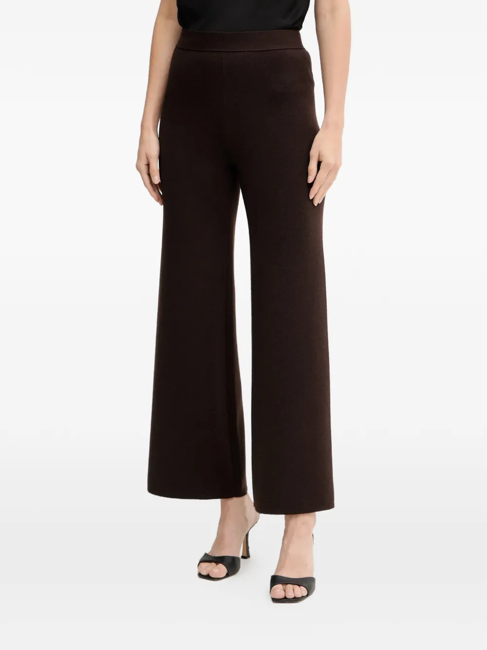 LUISA SPAGNOLI flared trousers - Marrone
