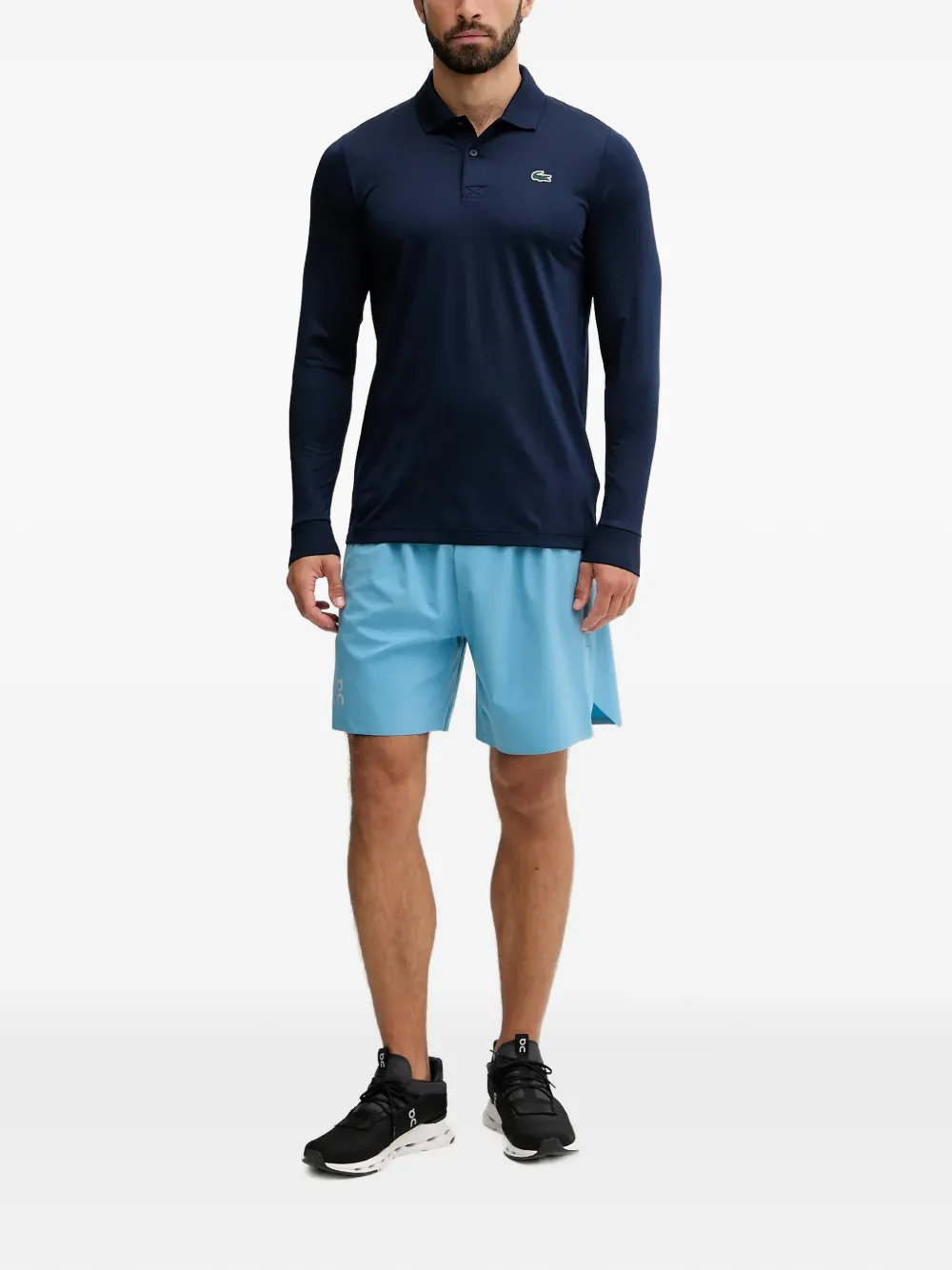 Lacoste Poloshirt met lange mouwen Blauw
