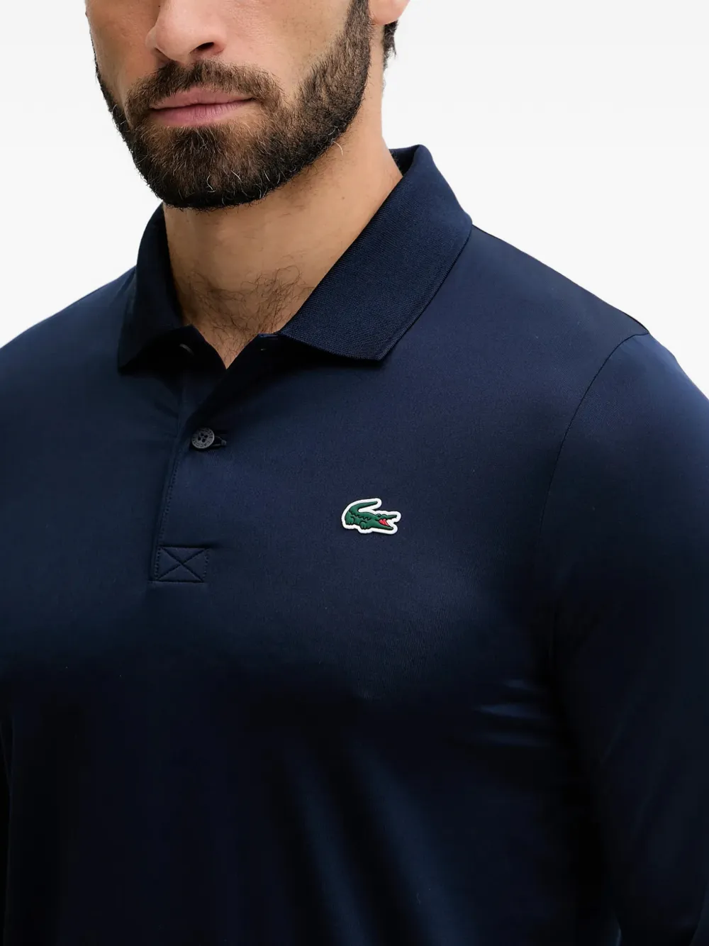 Lacoste Poloshirt met lange mouwen Blauw