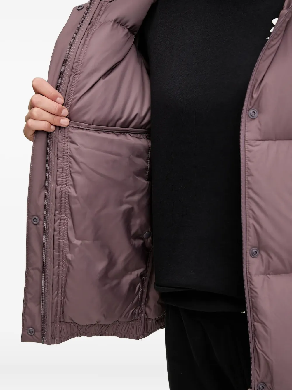 Puma Hooded Puffer Jacket In Purple